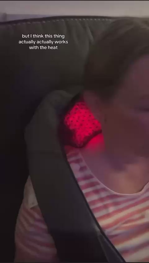 Load video: Demonstration video of the Shiatsu massager to relieve neck and shoulder tension.