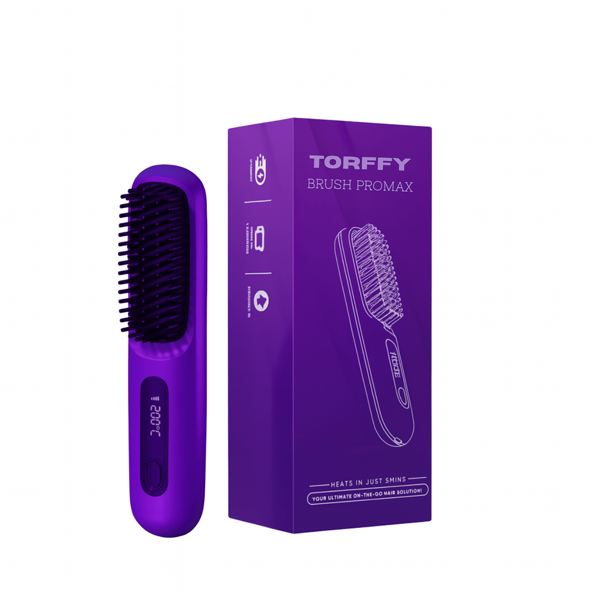 Torffy Portable Straightener Brush ProMax™ - Mynuvana Shop